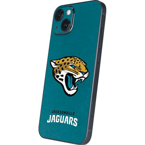 NFL Jacksonville Jaguars Teal Distressed iPhone 15 Skin