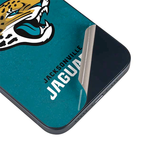 NFL Jacksonville Jaguars Teal Distressed iPhone 15 Skin