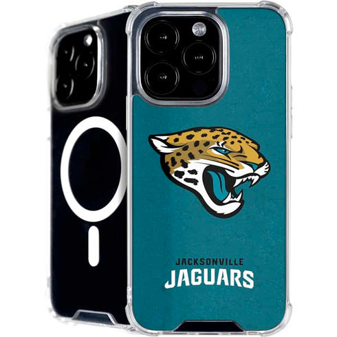 NFL Jacksonville Jaguars Teal Distressed iPhone 16 Pro MagSafe Case