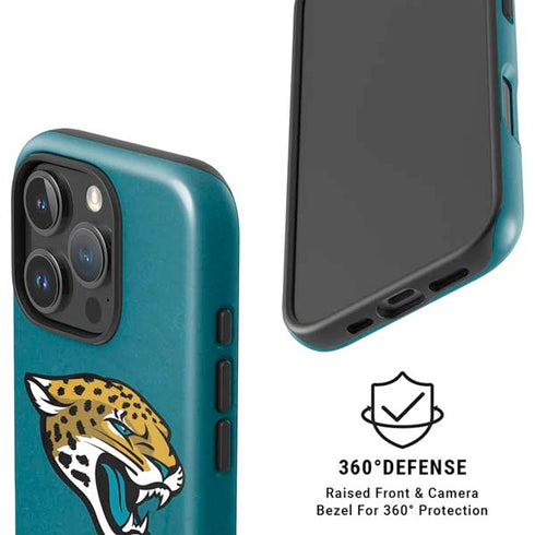 NFL Jacksonville Jaguars Teal Distressed iPhone 16 Pro Magsafe Impact Case