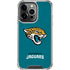 NFL Jacksonville Jaguars Teal Distressed iPhone 16 Pro Max Clear Case