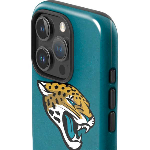 NFL Jacksonville Jaguars Teal Distressed iPhone 16 Pro Max Impact Case