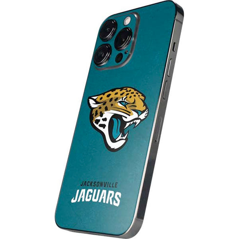 NFL Jacksonville Jaguars Teal Distressed iPhone 16 Pro Max Skin