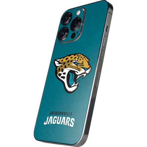 NFL Jacksonville Jaguars Teal Distressed iPhone 16 Pro Skin