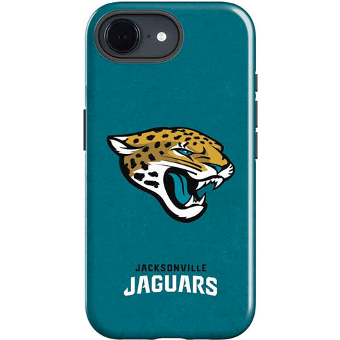 NFL Jacksonville Jaguars Teal Distressed iPhone 16e Impact Case