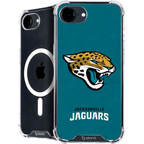 NFL Jacksonville Jaguars Teal Distressed iPhone 16e MagSafe Case