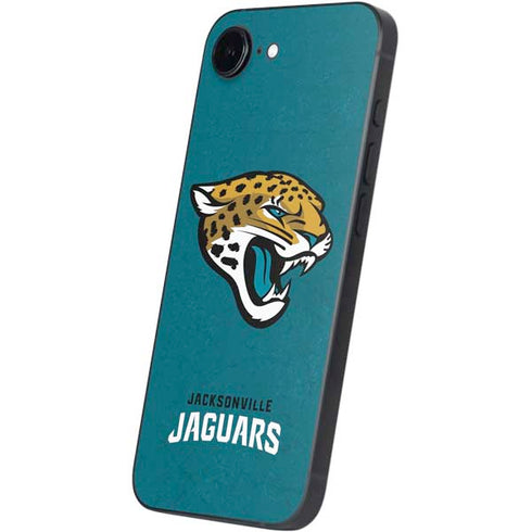NFL Jacksonville Jaguars Teal Distressed iPhone 16e Skin