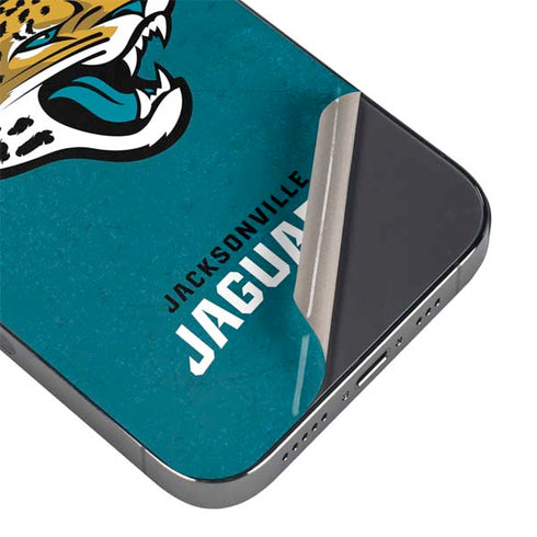 NFL Jacksonville Jaguars Teal Distressed iPhone 16e Skin