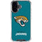 NFL Jacksonville Jaguars Teal Distressed iPhone 17 Clear Case