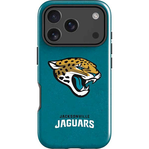 NFL Jacksonville Jaguars Teal Distressed iPhone 18 Pro Impact Case