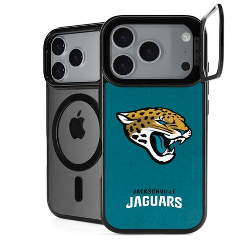 NFL Jacksonville Jaguars Teal Distressed iPhone 18 Pro Kickstand Case