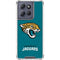 NFL Jacksonville Jaguars Teal Distressed Moto G 5G (2025) Clear Case