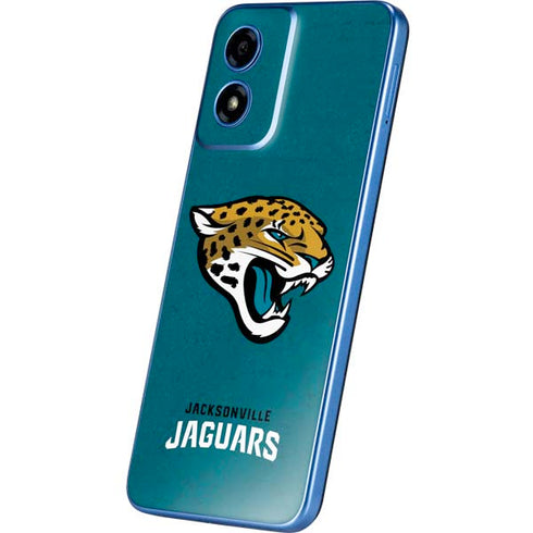NFL Jacksonville Jaguars Teal Distressed Moto G Play 4G (2024) Skin
