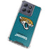 NFL Jacksonville Jaguars Teal Distressed Moto G Play 5G (2025) Clear Case