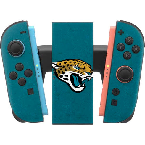 NFL Jacksonville Jaguars Teal Distressed Nintendo Switch 2 (2025) Joy-Con Controller Skin