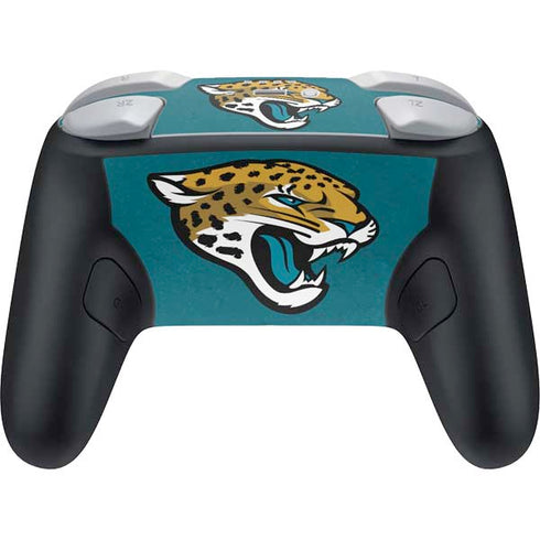 NFL Jacksonville Jaguars Teal Distressed Nintendo Switch 2 (2025) Pro Controller Skin