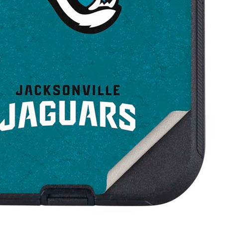 NFL Jacksonville Jaguars Teal Distressed Otterbox Defender iPhone Skin