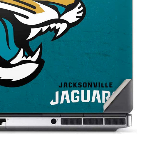 NFL Jacksonville Jaguars Teal Distressed Dell Precision Skin