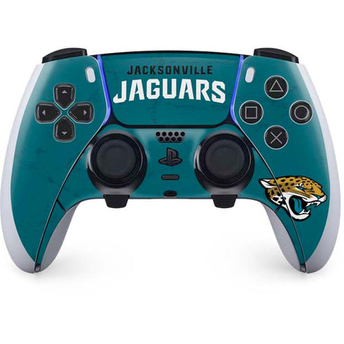 NFL Jacksonville Jaguars Teal Distressed PlayStation PS5 Skins