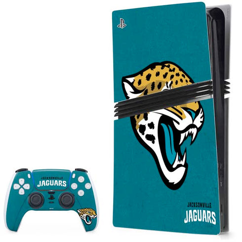 NFL Jacksonville Jaguars Teal Distressed PlayStation PS5 Skins