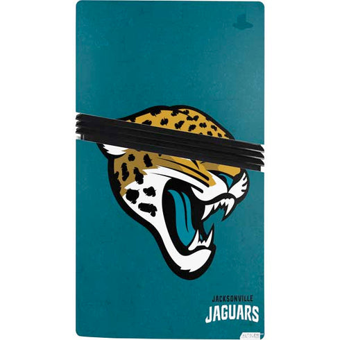 NFL Jacksonville Jaguars Teal Distressed PS5 Pro Console Skin