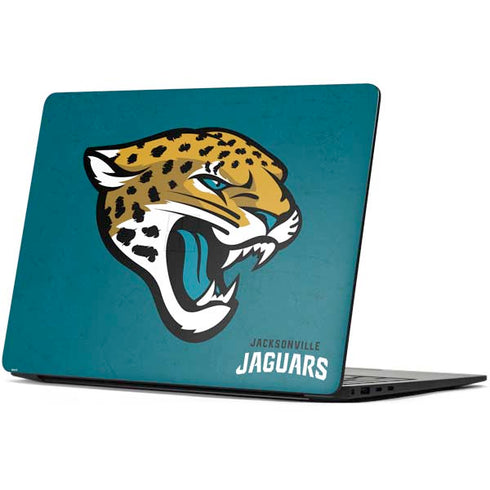 NFL Jacksonville Jaguars Teal Distressed Surface Laptop 7 13.8in Skin
