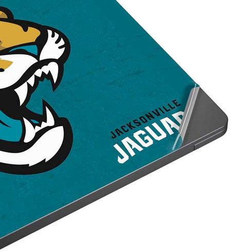 NFL Jacksonville Jaguars Teal Distressed Surface Laptop 7 15in Skin