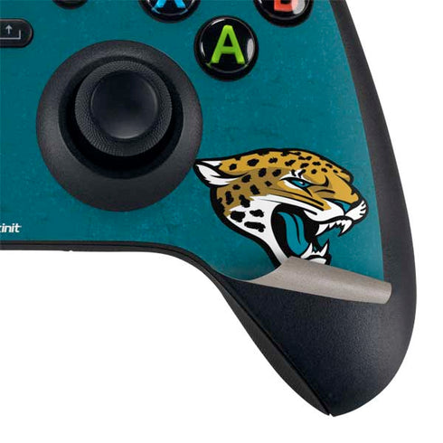 NFL Jacksonville Jaguars Teal Distressed Xbox Series X Bundle Skin