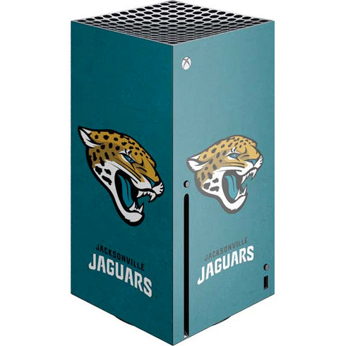 NFL Jacksonville Jaguars Teal Distressed Xbox Series X Skins
