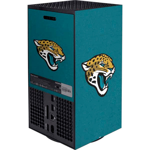 NFL Jacksonville Jaguars Teal Distressed XBox Series X Digital Edition Bundle Skin