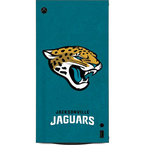 NFL Jacksonville Jaguars Teal Distressed XBox Series X Digital Edition Console Skin