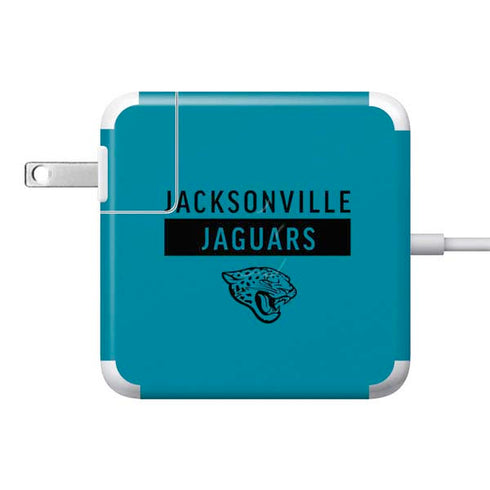 NFL Jacksonville Jaguars Teal Performance Series 85W Power Adapter (15 and 17 inch MacBook Pro Charger) Skin