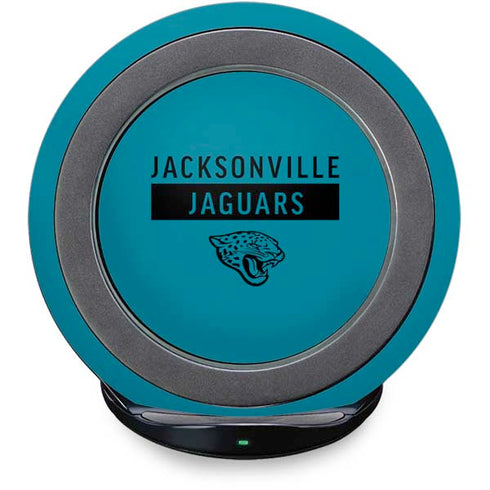 NFL Jacksonville Jaguars Teal Performance Series Fast Charge Wireless Charging Stand Skin
