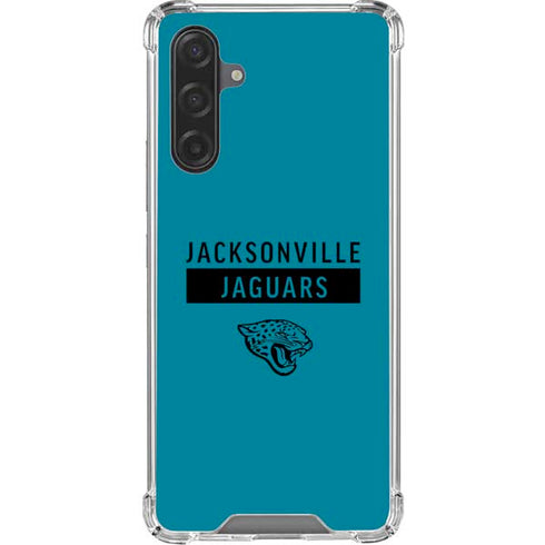 NFL Jacksonville Jaguars Teal Performance Series Galaxy A17 Clear Case