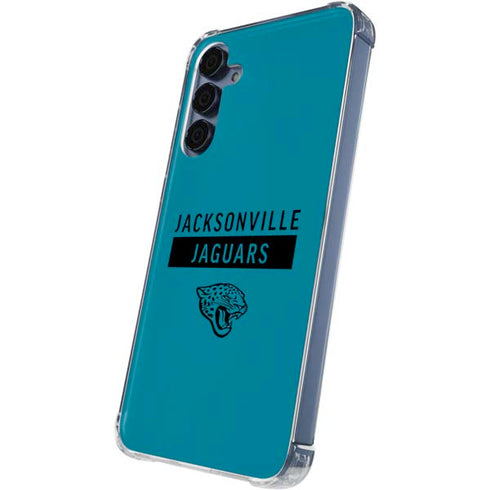 NFL Jacksonville Jaguars Teal Performance Series Galaxy A55 5G Clear Case