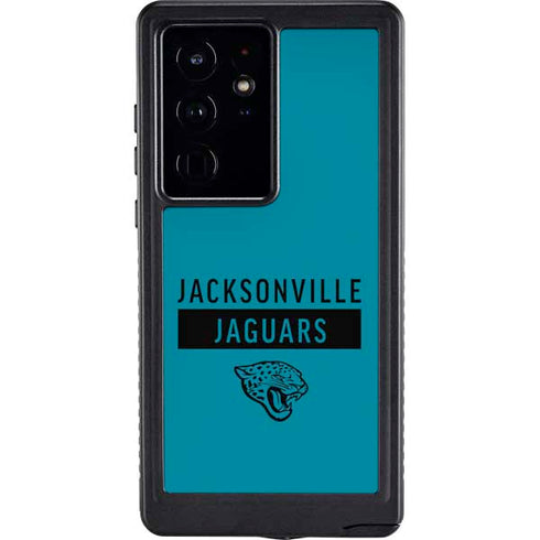 NFL Jacksonville Jaguars Teal Performance Series Galaxy S24 Ultra Waterproof Case