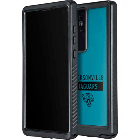 NFL Jacksonville Jaguars Teal Performance Series Galaxy S24 Ultra Waterproof Case