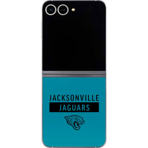 NFL Jacksonville Jaguars Teal Performance Series Galaxy Z Flip6 Skin
