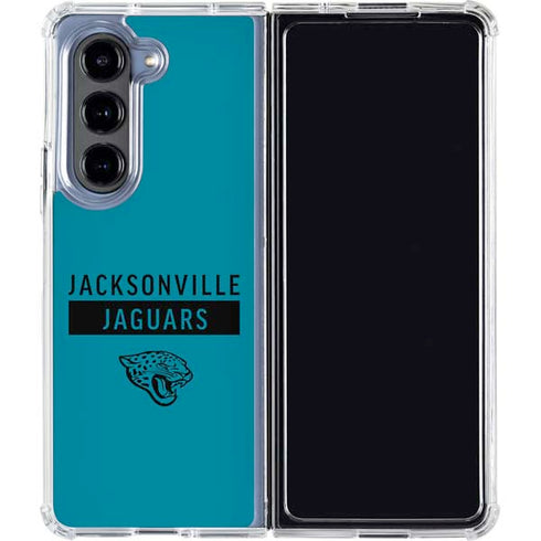 NFL Jacksonville Jaguars Teal Performance Series Galaxy Z Fold5 5G Clear Case