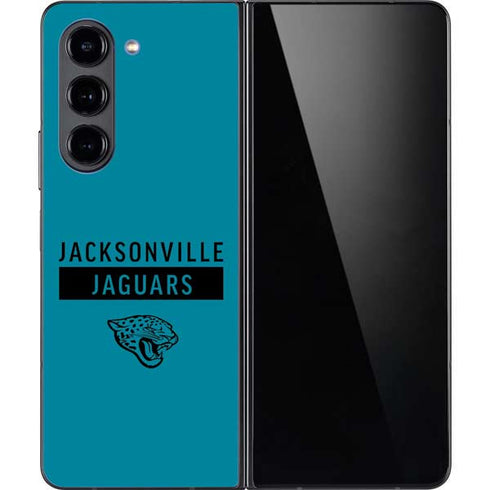 NFL Jacksonville Jaguars Teal Performance Series Galaxy Z Fold5 5G Skin