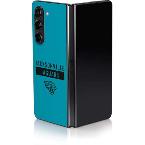 NFL Jacksonville Jaguars Teal Performance Series Galaxy Z Fold5 5G Skin