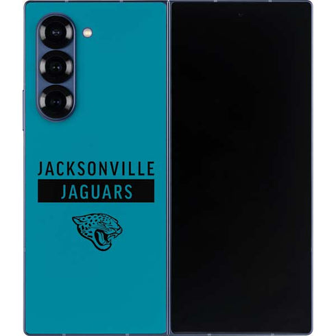 NFL Jacksonville Jaguars Teal Performance Series Galaxy Z Fold6 Skin