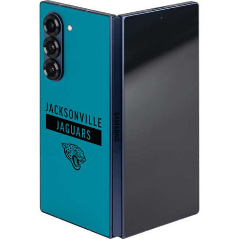 NFL Jacksonville Jaguars Teal Performance Series Galaxy Z Fold6 Skin