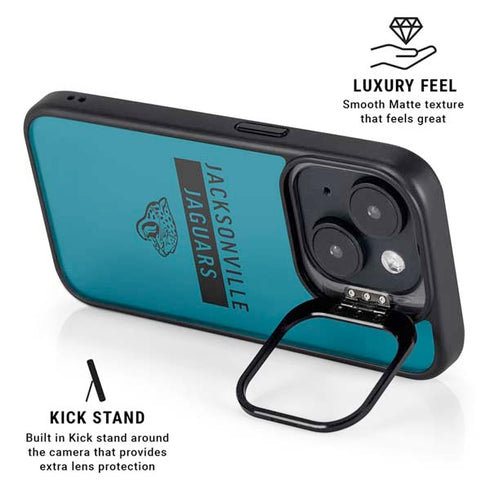 NFL Jacksonville Jaguars Teal Performance Series iPhone 14 Plus Kickstand Case