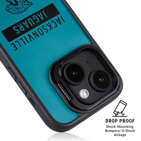 NFL Jacksonville Jaguars Teal Performance Series iPhone 14 Plus Kickstand Case