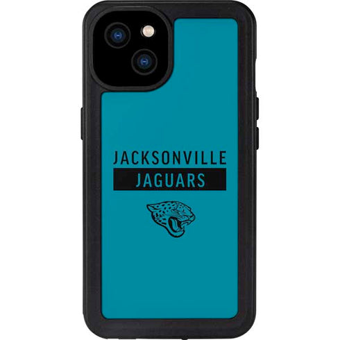 NFL Jacksonville Jaguars Teal Performance Series iPhone 15 Plus Waterproof Case