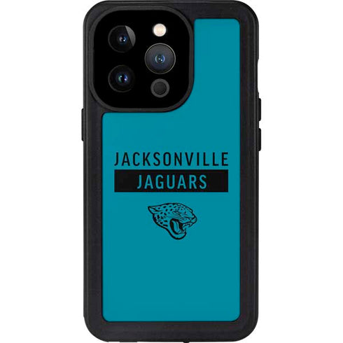 NFL Jacksonville Jaguars Teal Performance Series iPhone 15 Pro Waterproof Case