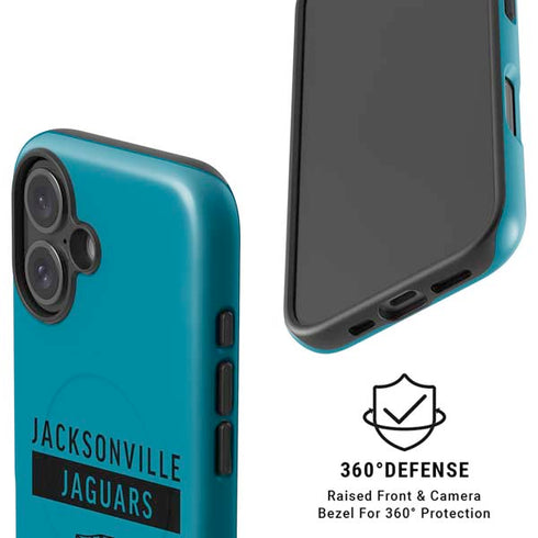 NFL Jacksonville Jaguars Teal Performance Series iPhone 16 Plus Magsafe Impact Case