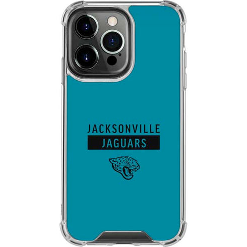 NFL Jacksonville Jaguars Teal Performance Series iPhone 16 Pro Clear Case
