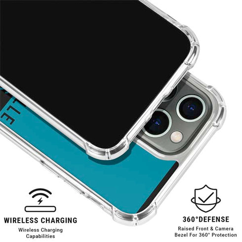 NFL Jacksonville Jaguars Teal Performance Series iPhone 16 Pro Clear Case